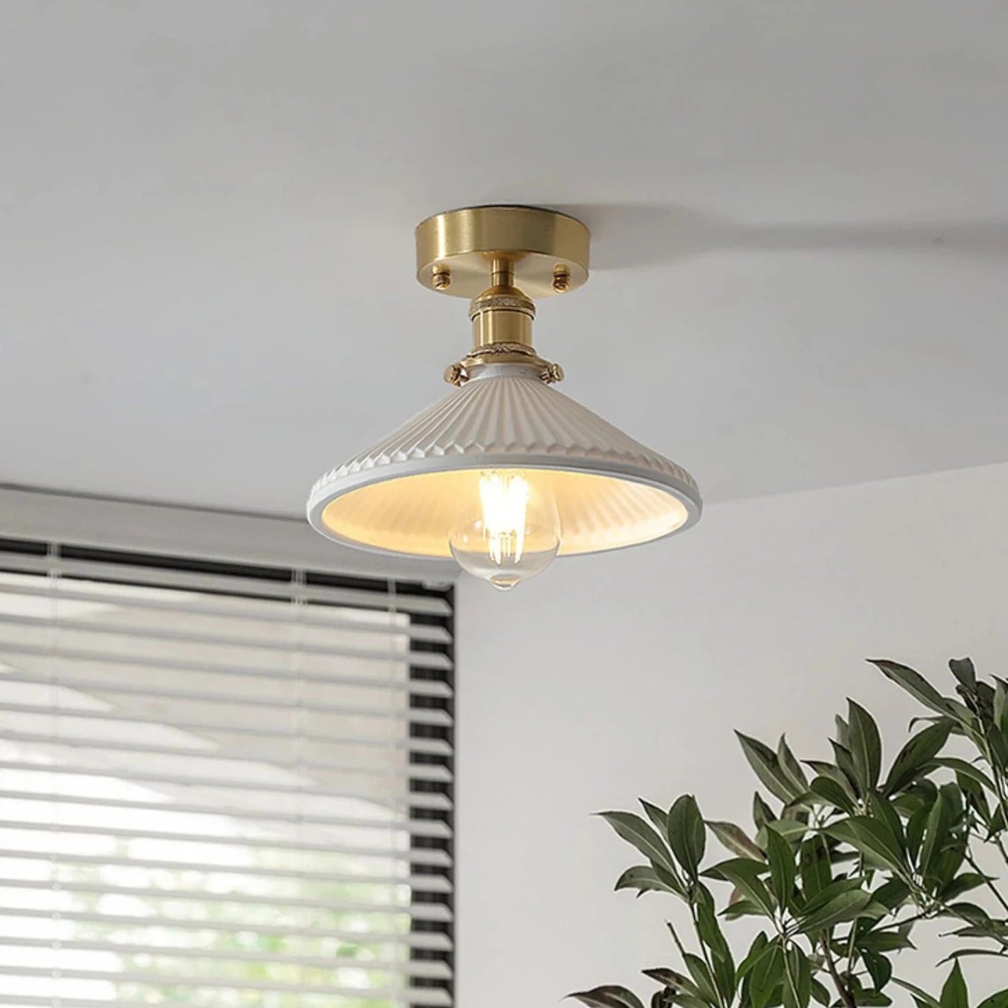 Lustre led japonais nordique luxe - vue 6 sur 10