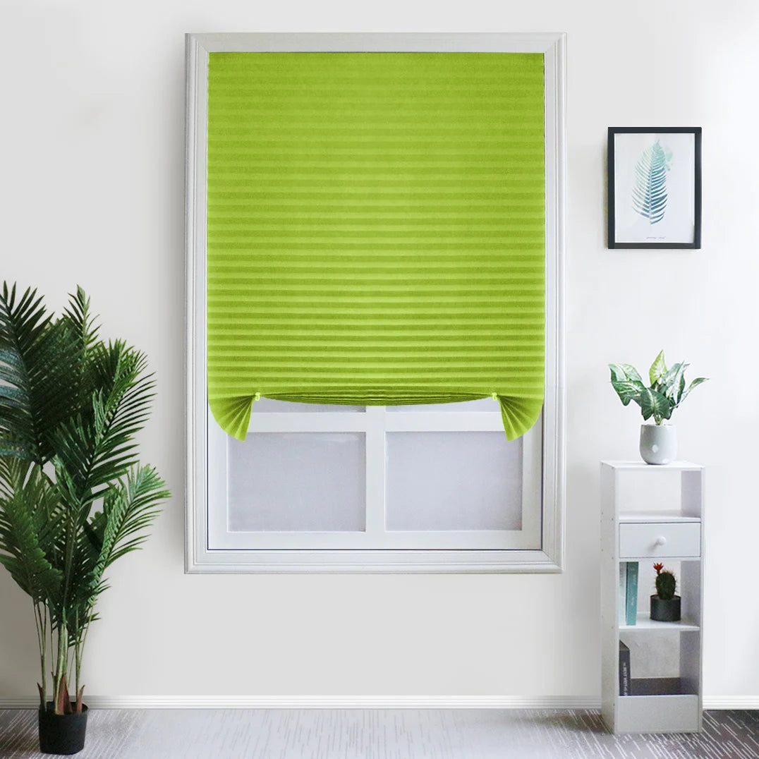 Store plissé occultant tissu pour fenêtre chambre cuisine - vue 8 sur 16