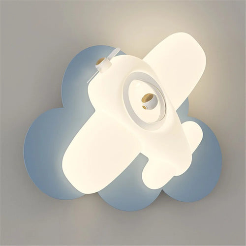 applique murale led en forme d'avion ou d'étoile pour enfants - vue 7 sur 9