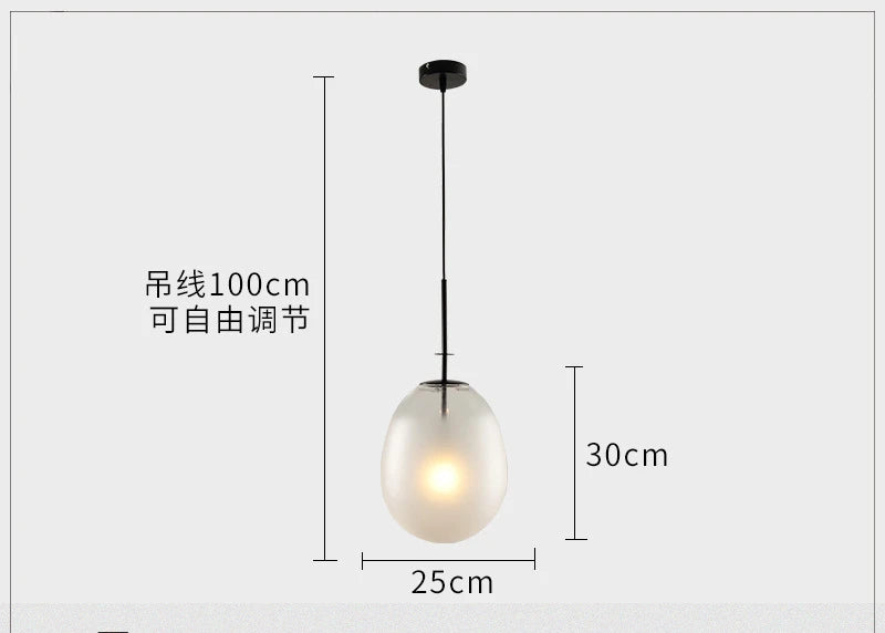suspension en verre design pour décoration intérieure moderne - vue 7 sur 7