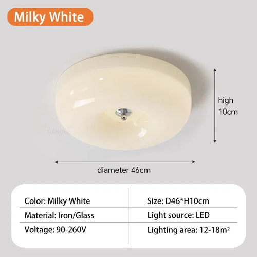 Plafonnier ancien verre led bauhaus maison - vue 10 sur 9