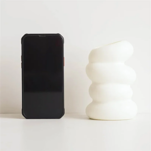 vase en spirale en plastique pour décoration créative de fleurs - vue 4 sur 6