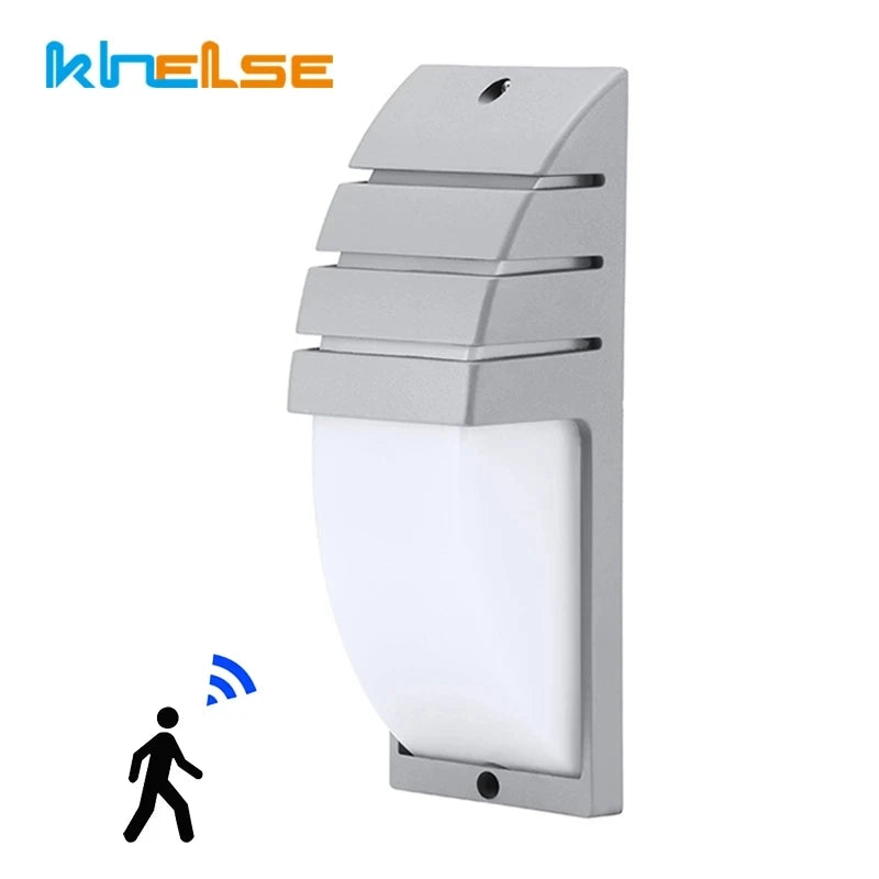 10W 18W LED Wall Light Waterproof Porch Light Modern LED Wall Lamp Radar Motion Sensor Courtyard Garden Outdoor Light AC90~260V - vue 1 sur 8