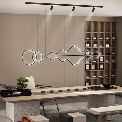 Lustre LED design moderne luminaire décoratif d'intérieur - vue 2 sur 8