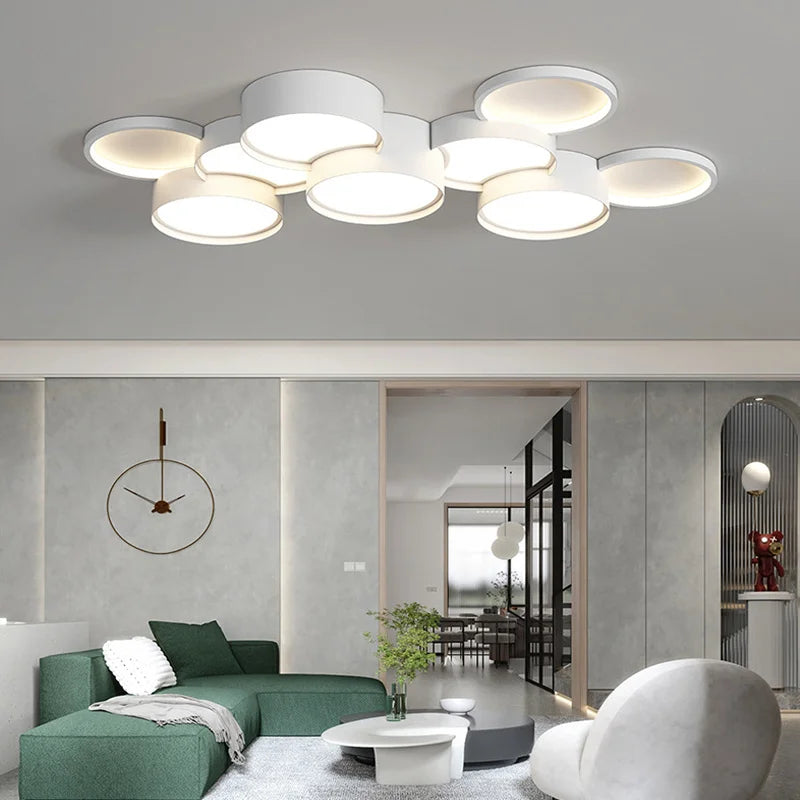 lustre moderne à leds pour un éclairage intérieur élégant - vue 3 sur 13