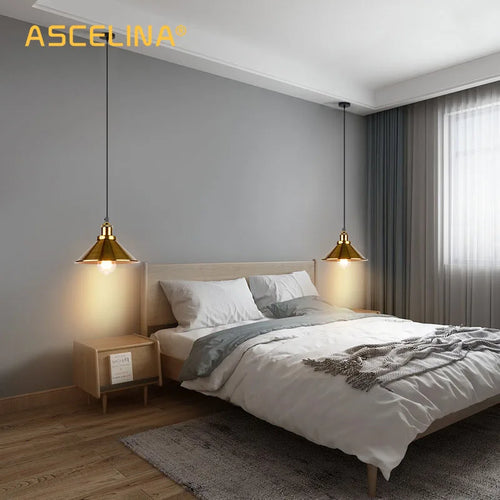lustre industriel rétro à trois têtes suspendues pour maison - vue 3 sur 16