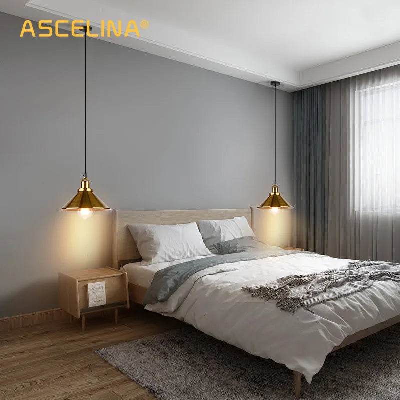 lustre industriel rétro à trois têtes suspendues pour maison - vue 3 sur 16
