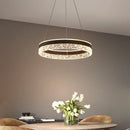 lustre led moderne en cristal pour décoration intérieure