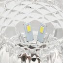 plafonnier en cristal led design moderne pour intérieur élégant