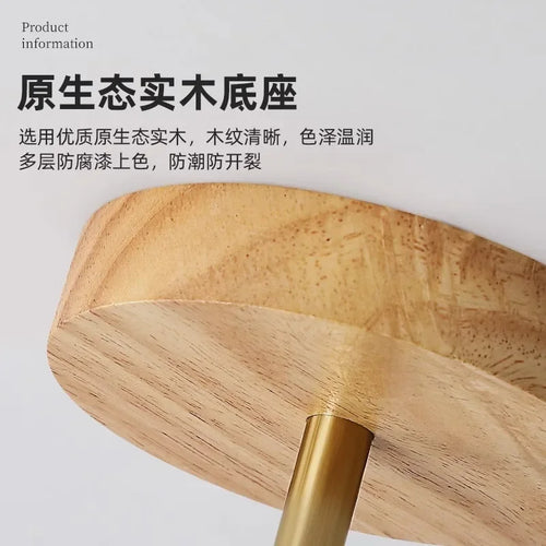 Plafonnier kaki de Style japonais - vue 5 sur 8