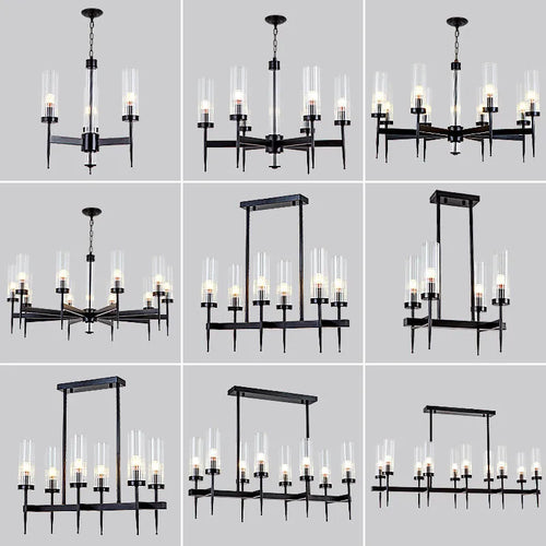 Lustre métal or verre LED - vue 7 sur 24