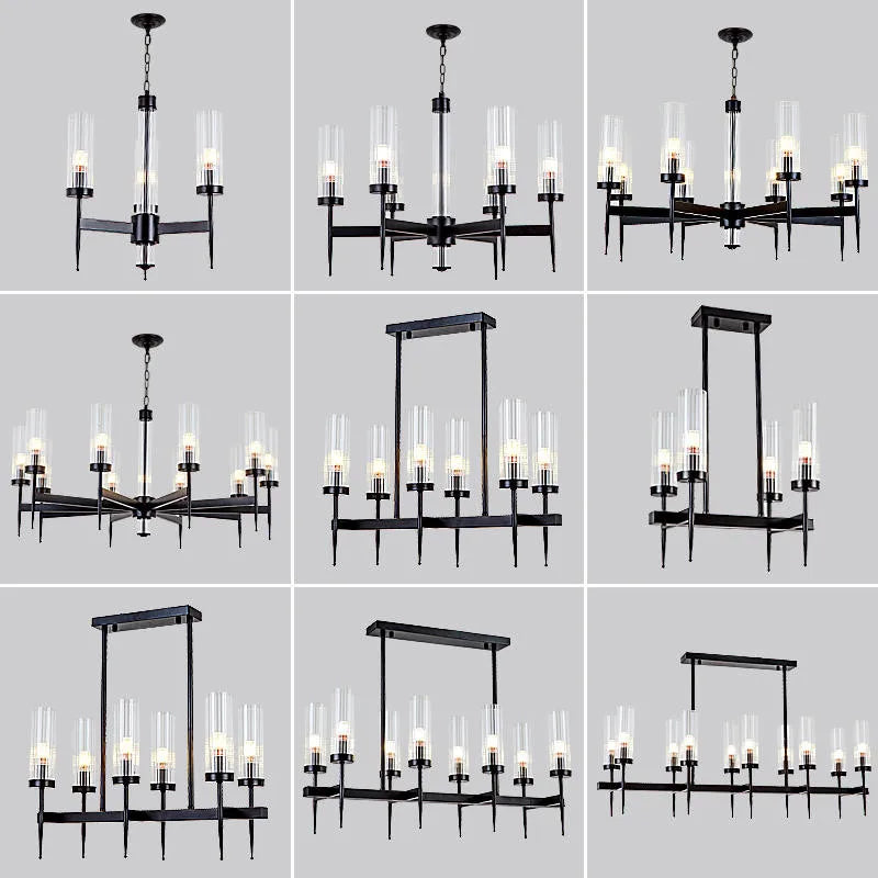 Lustre métal or verre LED - vue 6 sur 24