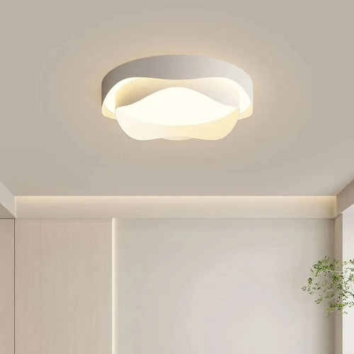 Lustre LED blanc plafonniers salon cuisine décor luminaire intérieur pour cuisine lampe à gâteau - vue 2 sur 9
