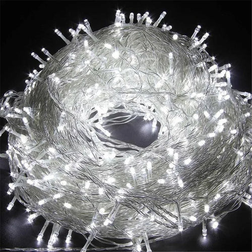 guirlande lumineuse extérieure 100 led étanche pour fêtes et décorations - vue 4 sur 15