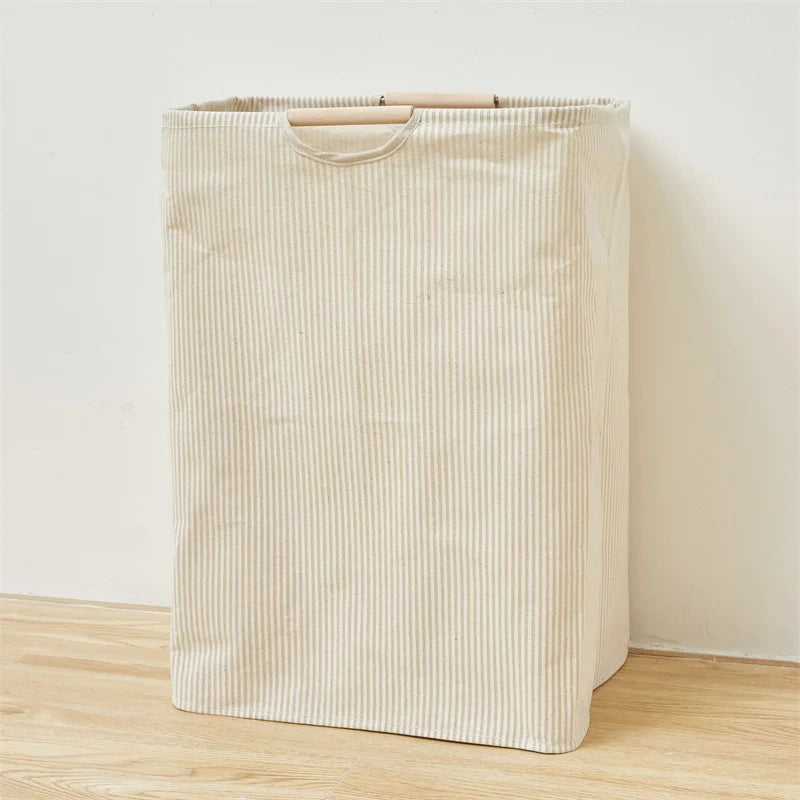 panier de rangement pliable pour linge sale avec poignée - vue 8 sur 12