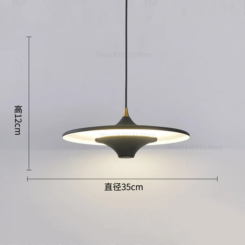 suspension led modernes simples et créatives nordiques