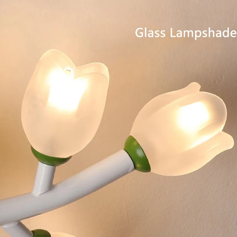 applique murale fille lapin g4 led fleur - vue 5 sur 22