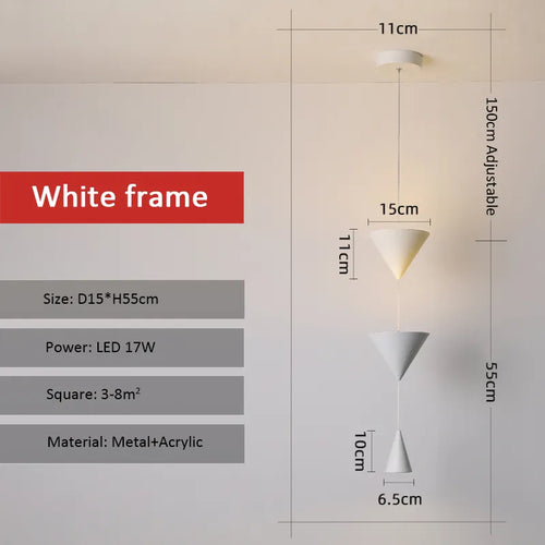 Suspension LED au design nordique moderne - vue 9 sur 8
