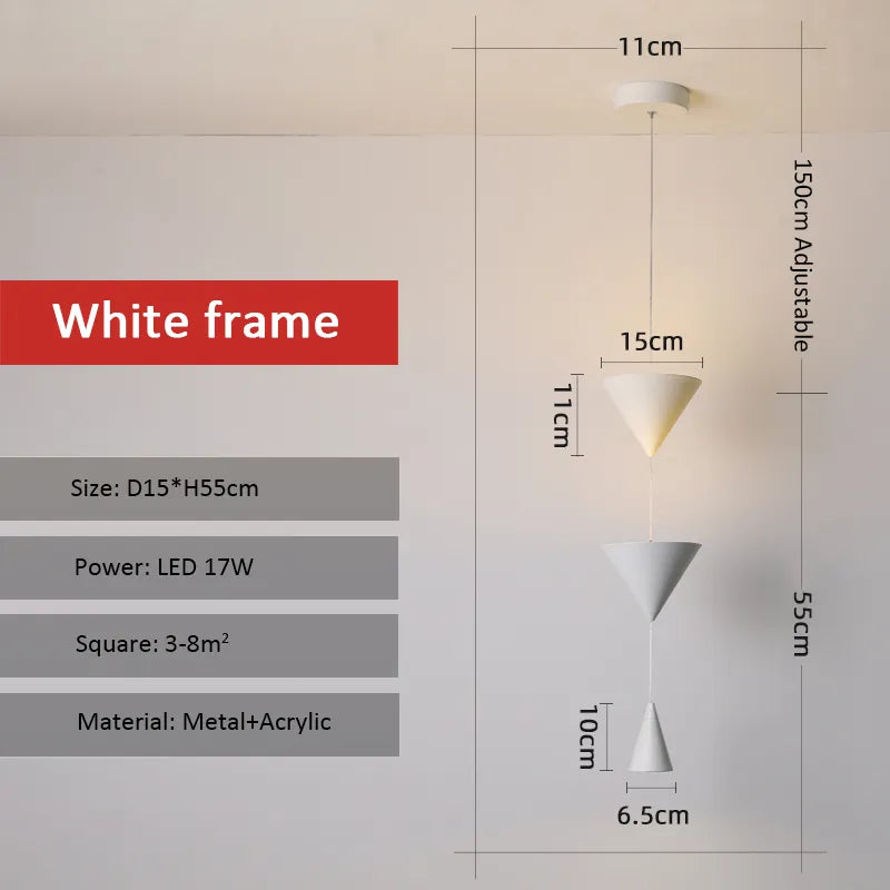Suspension LED au design nordique moderne - vue 8 sur 8