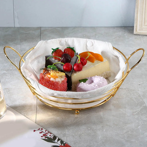panier de rangement en métal pour collations et fruits - vue 5 sur 6