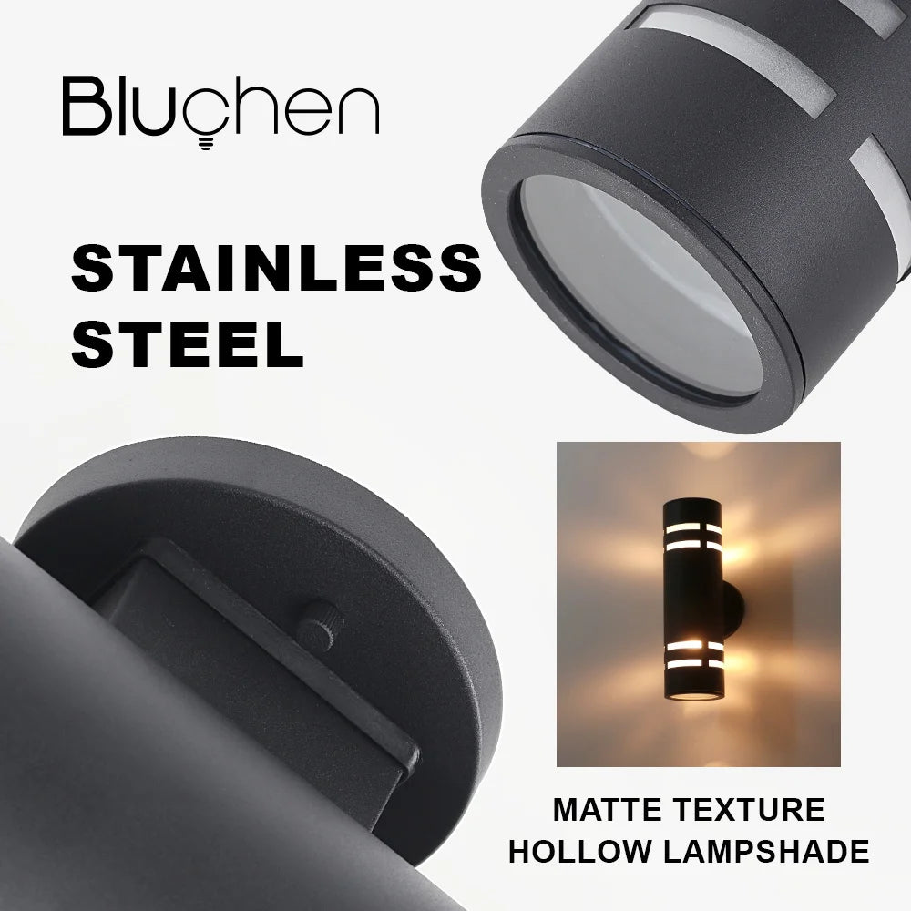applique murale led extérieure en acier inoxydable pour éclairage moderne - vue 4 sur 7