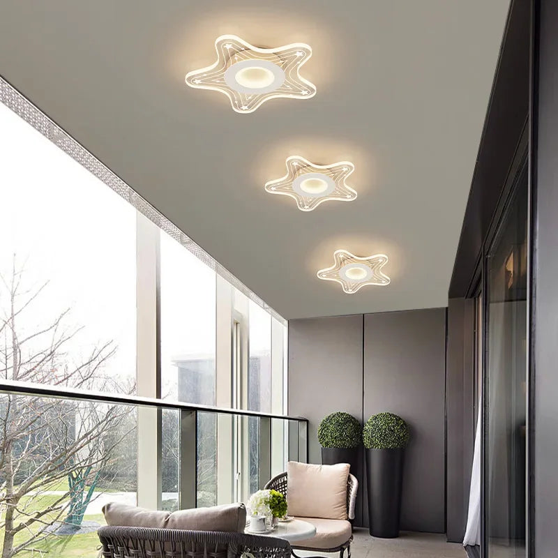 plafonnier led moderne pour éclairage intérieur design élégant - vue 4 sur 10