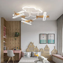 lustre d'avion dessin animé pour enfants avec télécommande