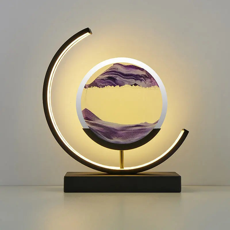 lampe à poser LED art sable pour décoration intérieure dynamique - vue 13 sur 16