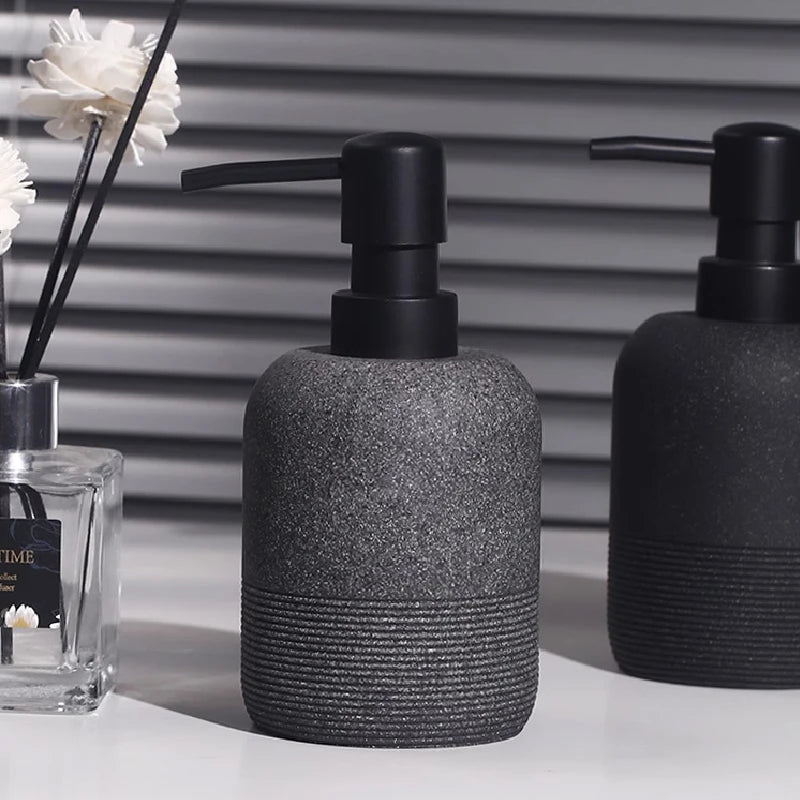 bouteille d'émulsion en grès pour salle de bain luxe - vue 5 sur 11