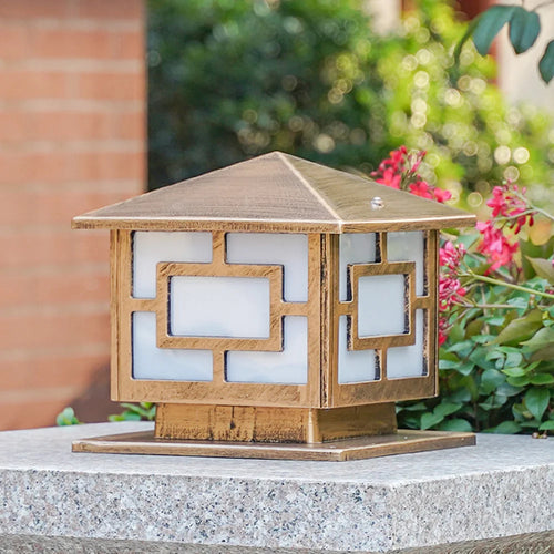 lampe extérieure rétro pour éclairage de jardin et chemin - vue 5 sur 8
