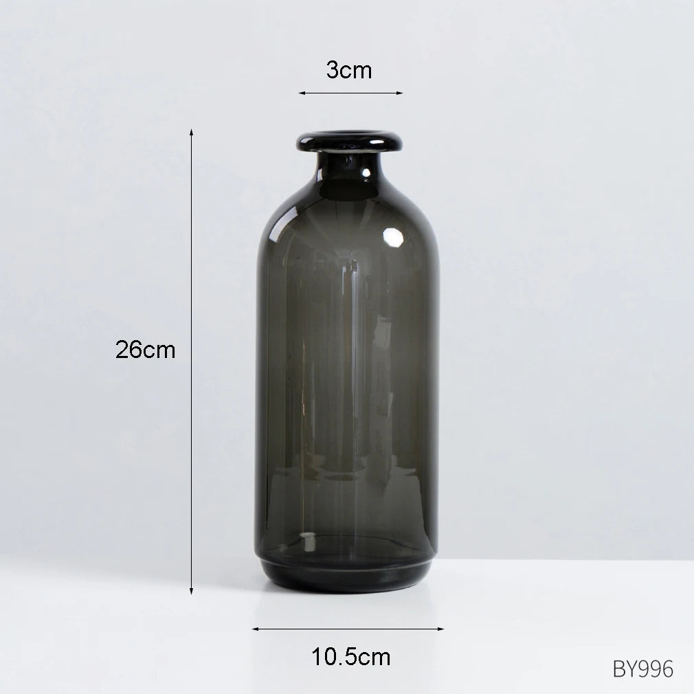 vase en verre nordique pour fleurs décoration intérieure moderne - vue 8 sur 8