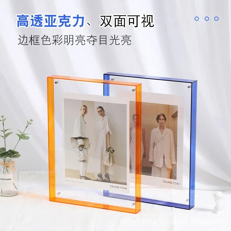 cadre acrylique transparent pour photos et décorations diverses - vue 3 sur 15