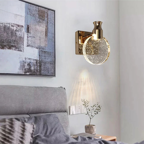 Applique murale LED nordique moderne en cristal - vue 5 sur 7