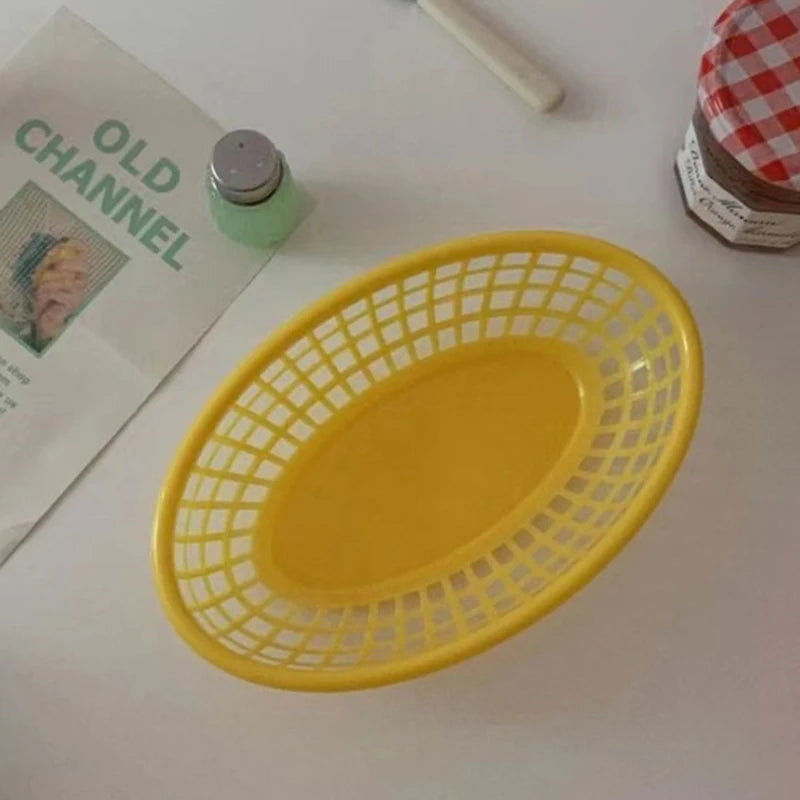 panier ovale en plastique pour nourriture et rangement décoratif - vue 12 sur 13