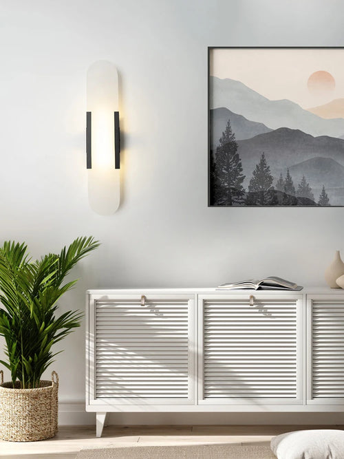 applique murale moderne en cuivre et marbre naturel pour décoration intérieure - vue 2 sur 10