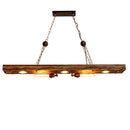 Industrial style Bar pendant light LOFT Retro Solid Wood Pendant Lamps Personality E27 Edison Bulb  Suspension  home decoration