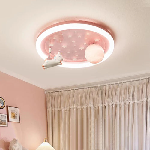 plafonnier mignon pour chambre enfant licorne astronaute décoratif - vue 5 sur 9