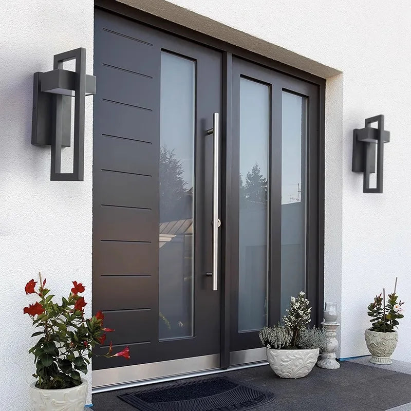 Applique murale extérieure en métal géométrique IP65 étanche - vue 5 sur 8
