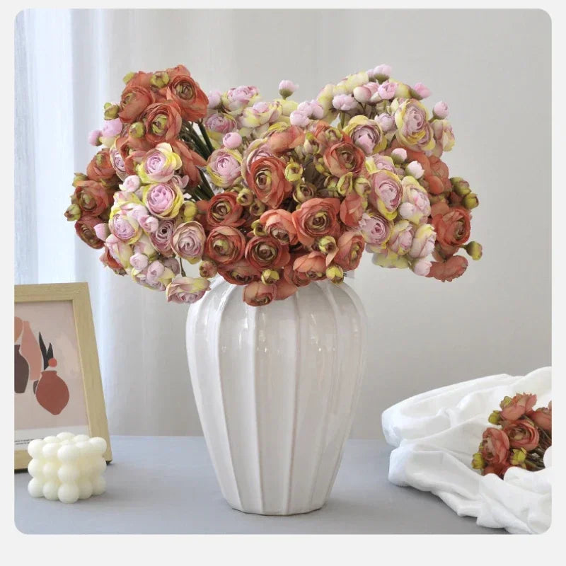 bouquet de roses artificielles pour décoration de balcon - vue 1 sur 22