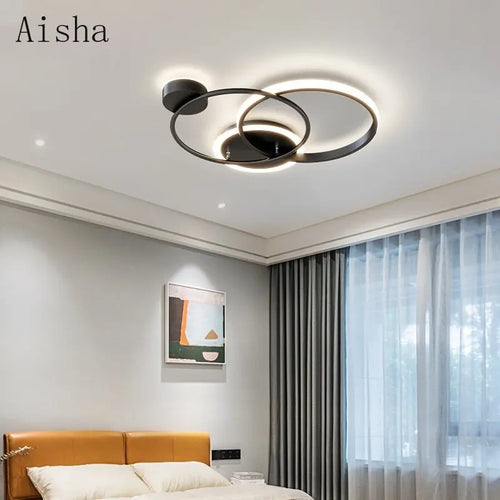 plafonnier led nordique design pour éclairage intérieur décoratif - vue 3 sur 7