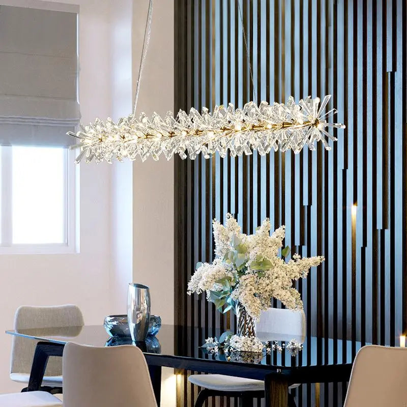 lustre en cristal moderne pour un éclairage intérieur élégant - vue 4 sur 14