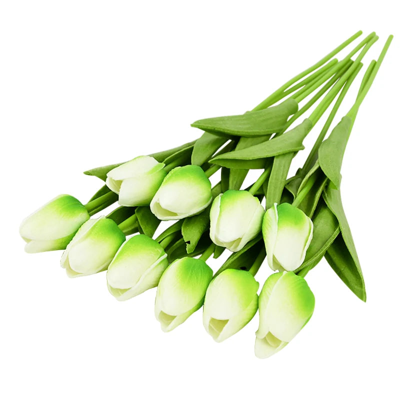 lot de 10 tulipes artificielles pour décoration de mariage et jardin - vue 12 sur 33
