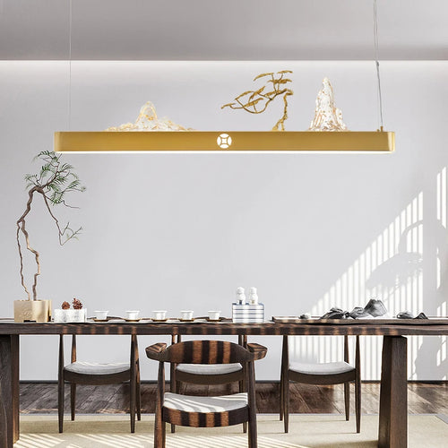 suspension chinoise en bois pour ambiance zen et économique - vue 4 sur 16