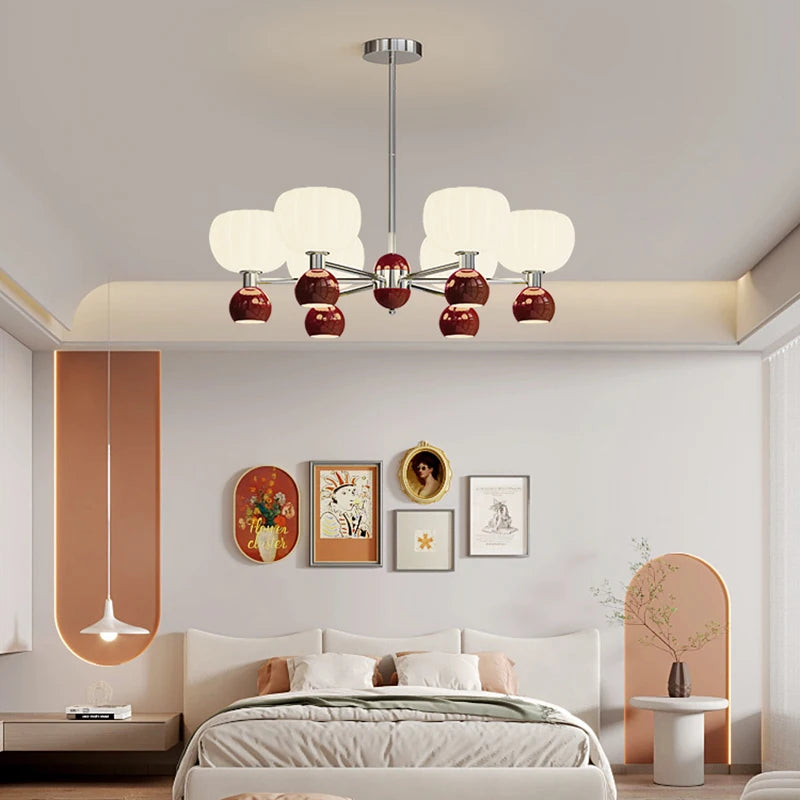lustre led moderne haut bas éclairage intérieur suspendu - vue 4 sur 18