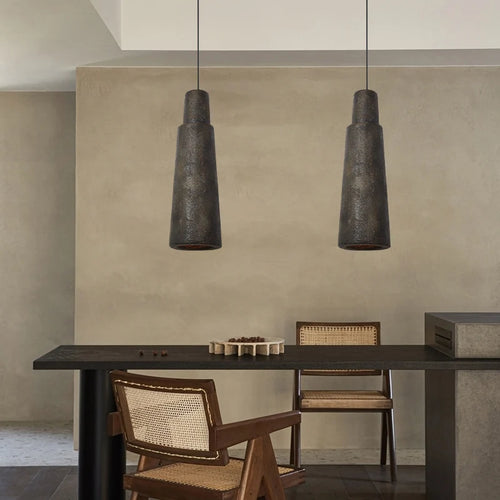 lustre led wabi sabi nordique pour restaurant et bar - vue 2 sur 9