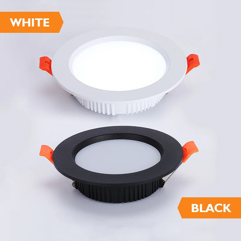 Spot LED encastré aluminium épais blanc naturel pour éclairage intérieur - vue 5 sur 8
