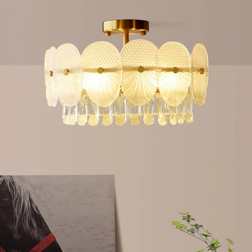 suspension moderne en cristal design pour intérieur élégant - vue 6 sur 9