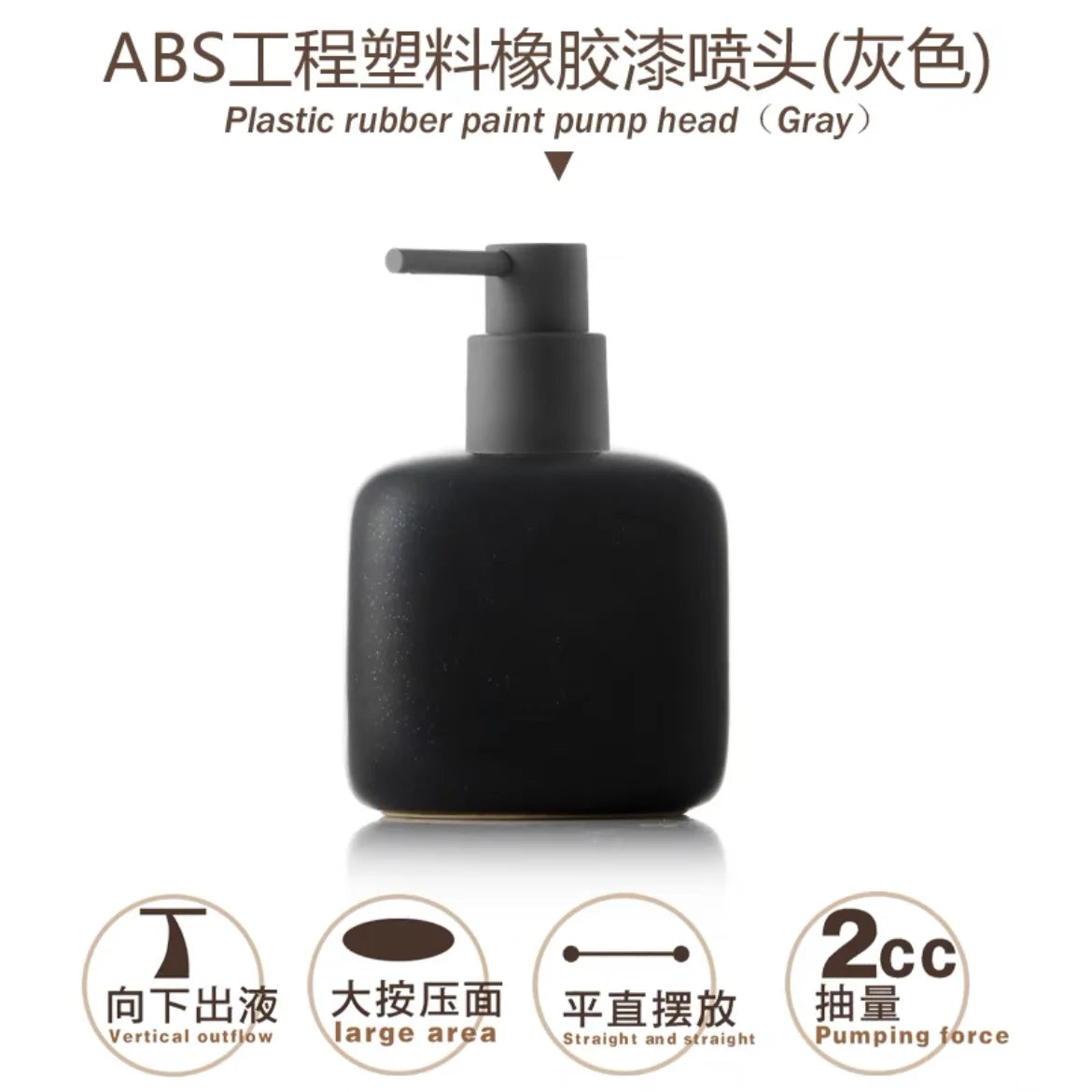 bouteille en céramique pour savon et gel douche portable - vue 19 sur 21