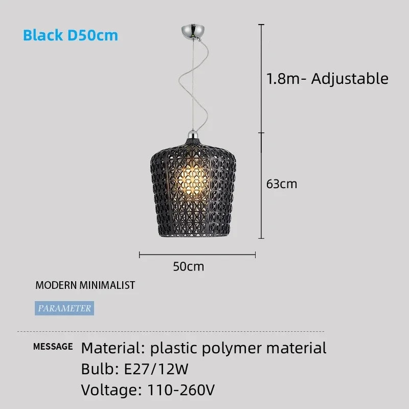 lustre moderne en acrylique pour décoration intérieure élégante