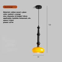 suspension en bois et verre au design moderne et créatif